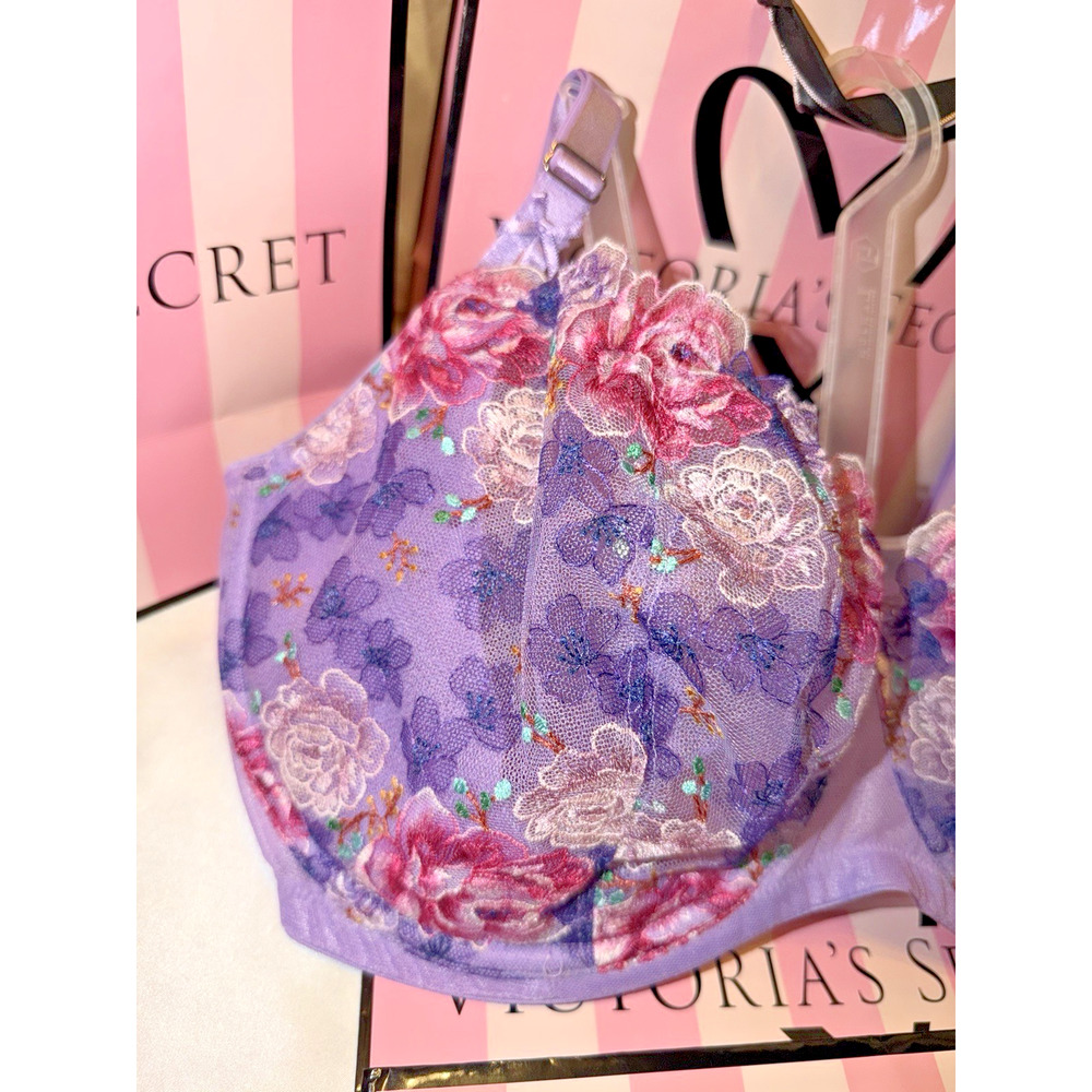 Victoria's Secret Bra Dream Angels Embroidered Rose 40C Beautiful - Picture 2 of 4